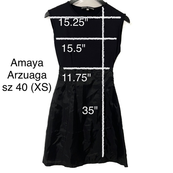 Armaya Arzuaga Little Black Dress Sz 38/40 XS - Picture 1 of 8